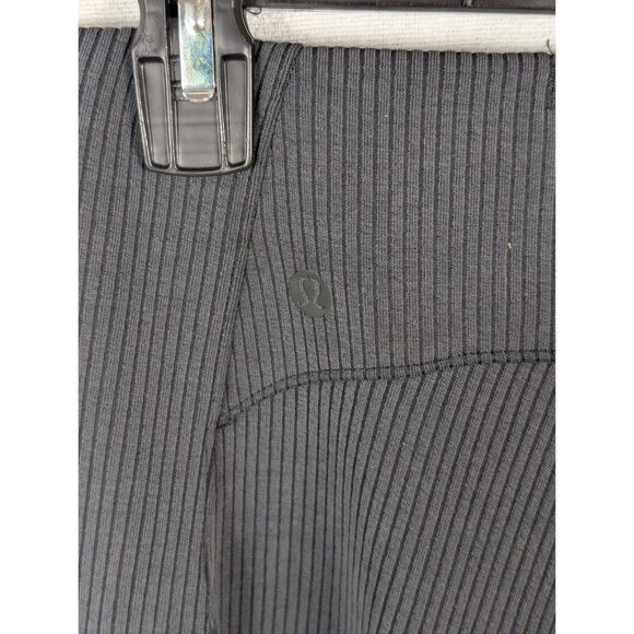 Lululemon Ribbed Softstreme Side Zip Pants Gray Women's Size 10 - Picture 11 of 13